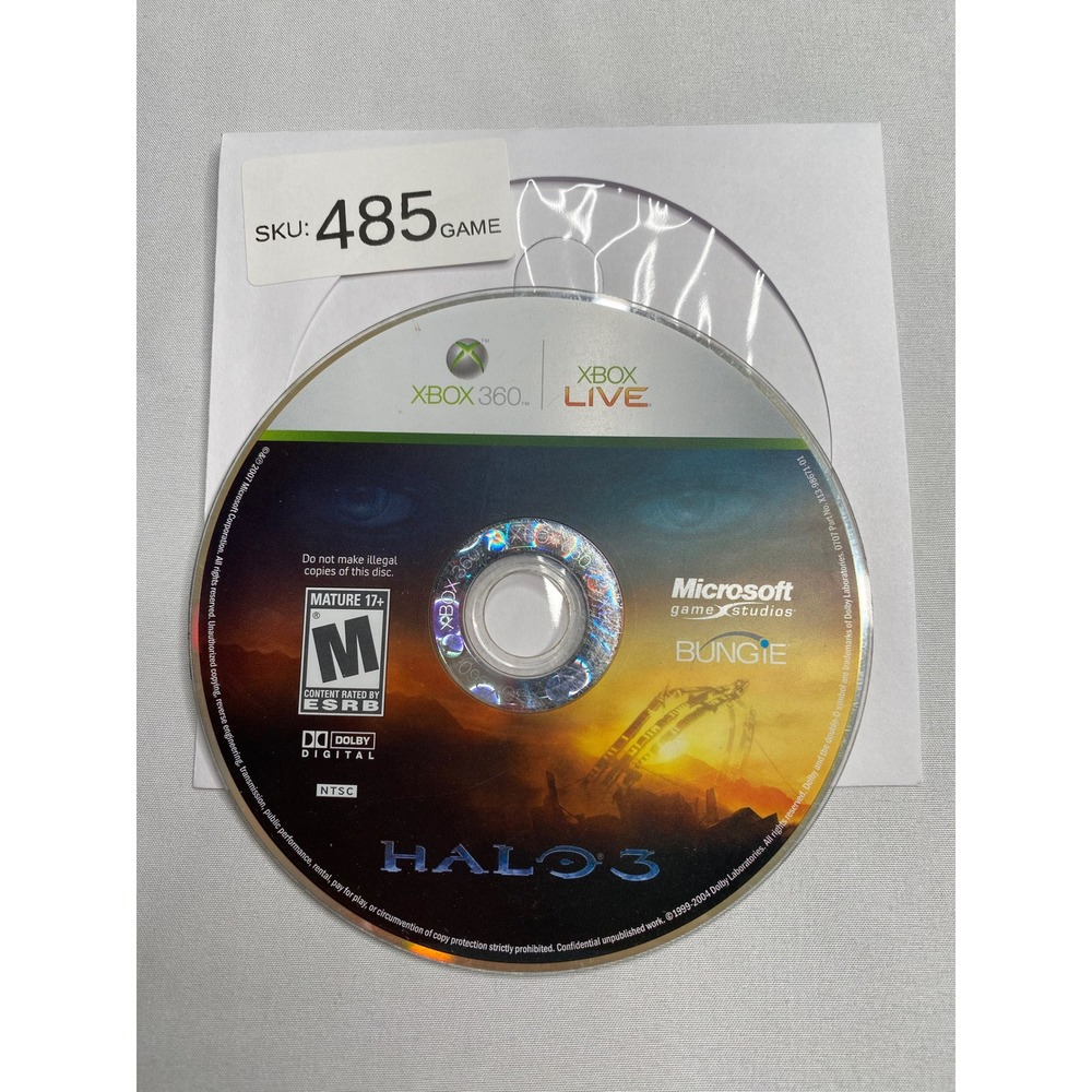 Halo 3 Microsoft Xbox 360 Video Game Disc Only